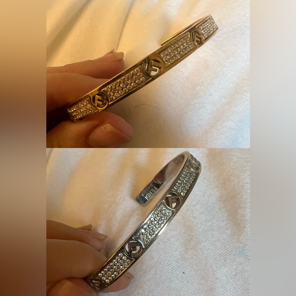 Fendi Gold and Silver Women's Bracelet